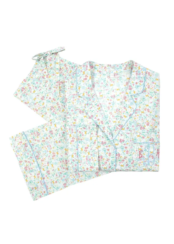 CLASSIC COTTON PAJAMAS IN GARDEN PARTY FLORAL sold by Lenora
