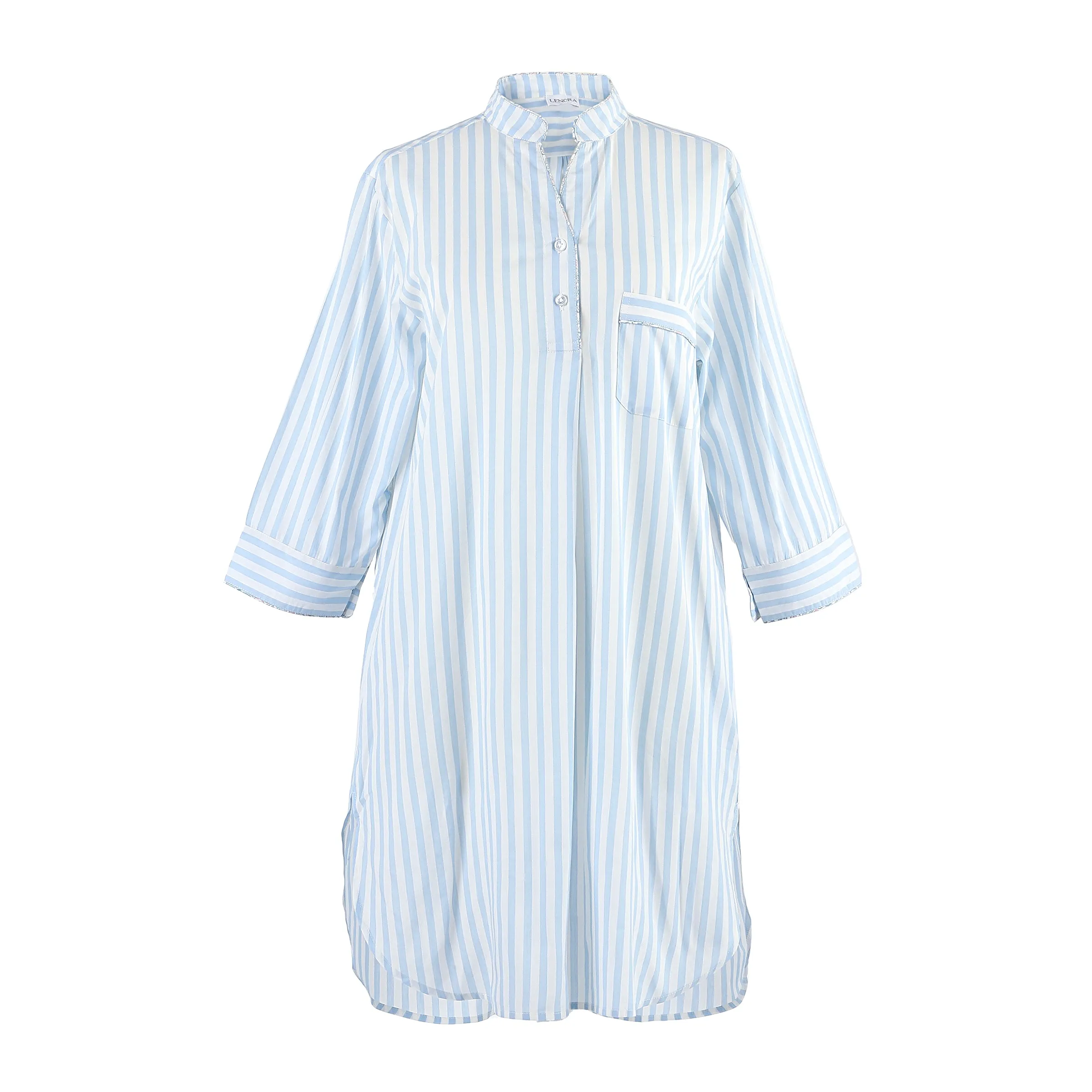 CLASSIC COTTON STRIPED NIGHTSHIRT sold by Lenora product image thumbnail 2
