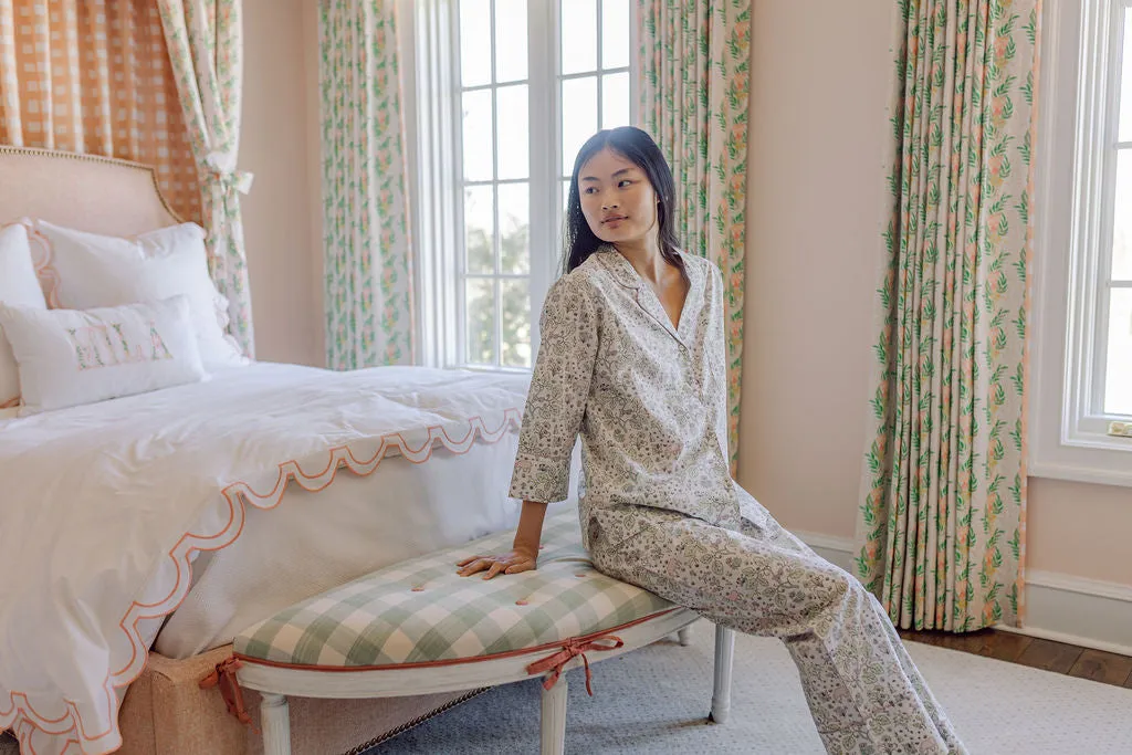 CLASSIC COTTON PAJAMAS IN EMMIE FLORAL sold by Lenora product image thumbnail 5