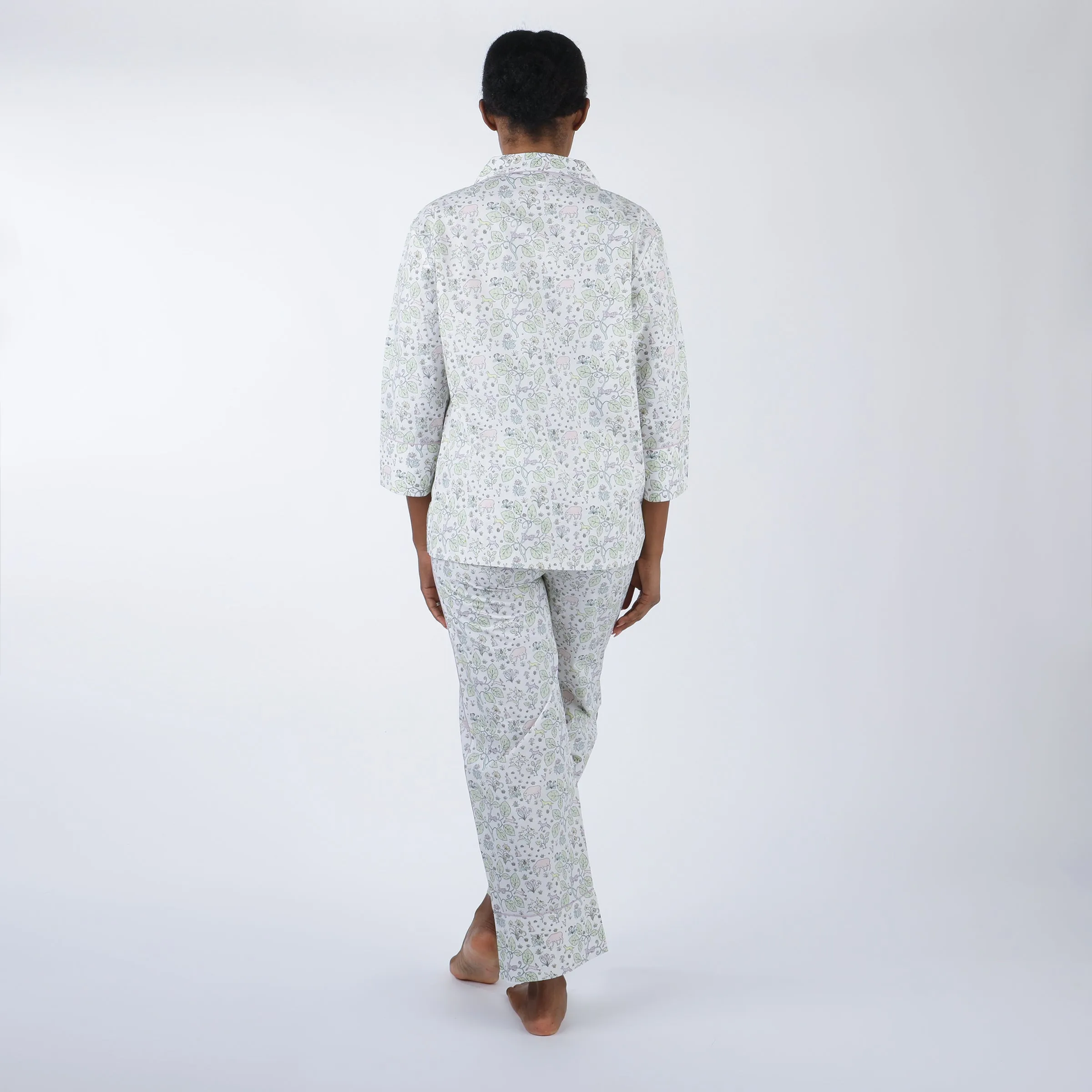 CLASSIC COTTON PAJAMAS IN EMMIE FLORAL sold by Lenora product image thumbnail 2