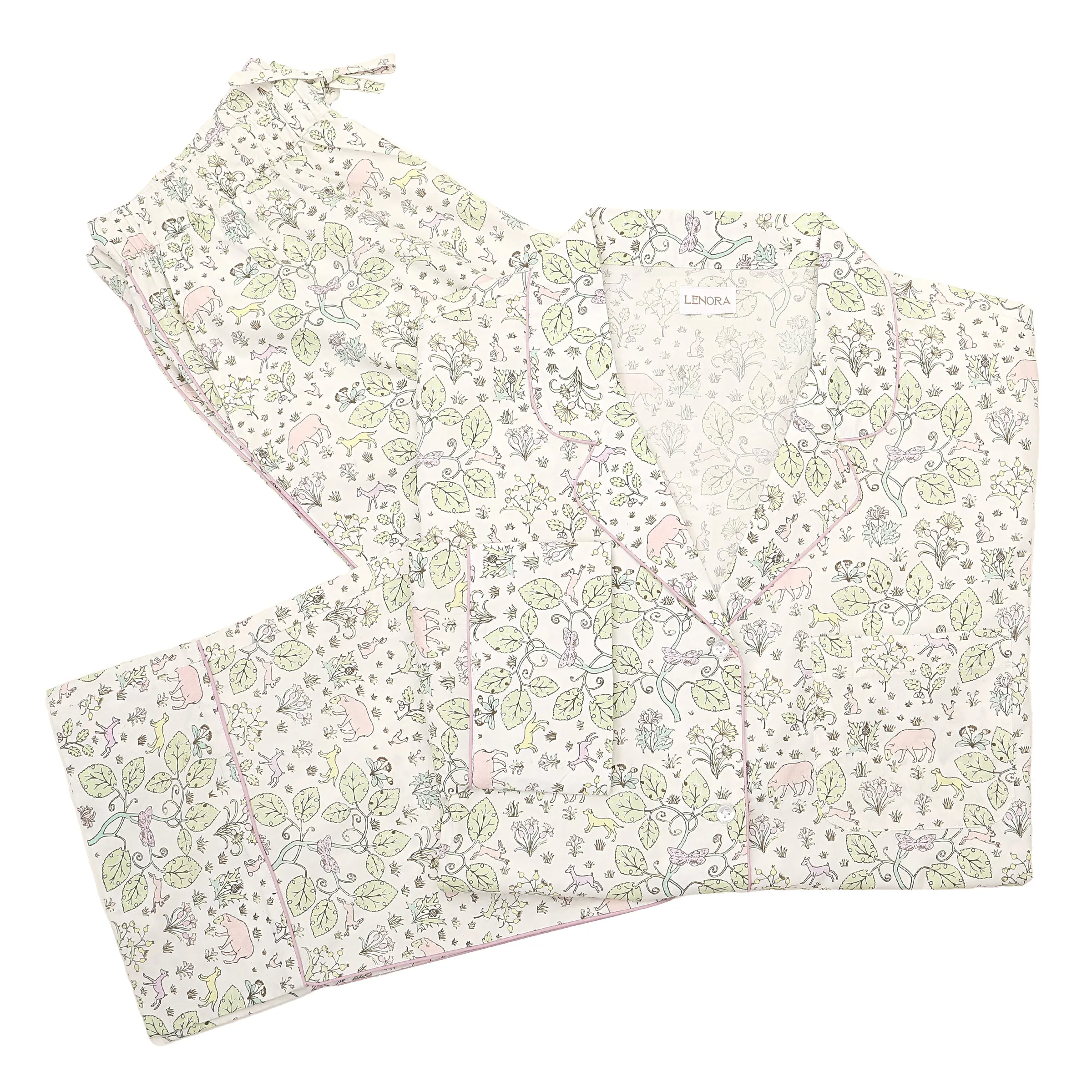 CLASSIC COTTON PAJAMAS IN EMMIE FLORAL sold by Lenora