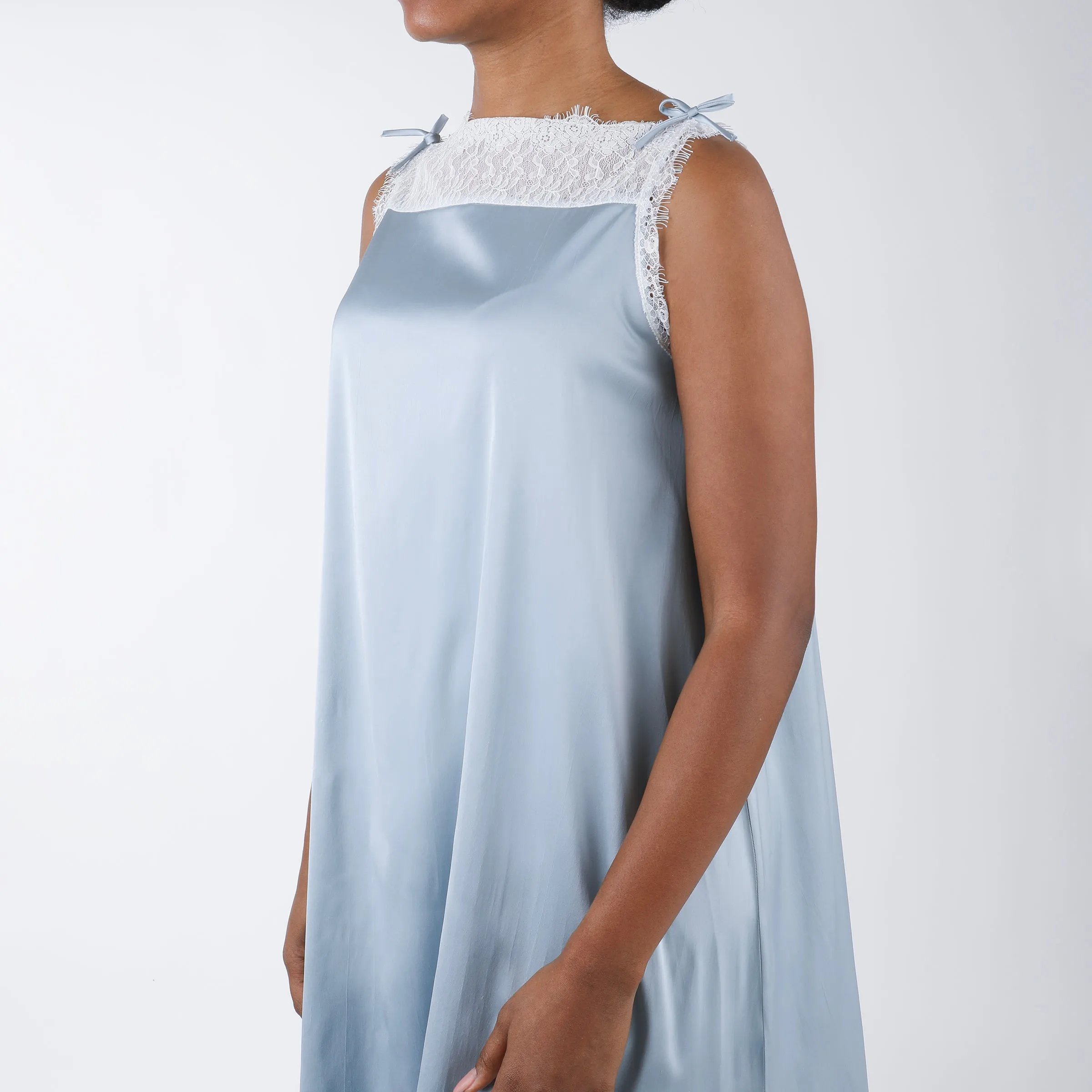 CHLOE SATIN NIGHTGOWN sold by Lenora product image thumbnail 4