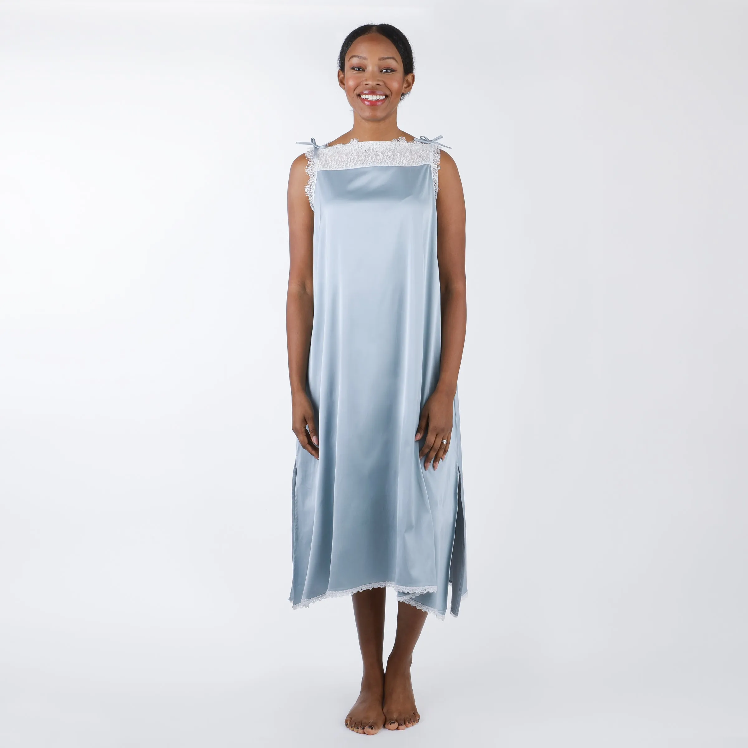 CHLOE SATIN NIGHTGOWN sold by Lenora product image thumbnail 3