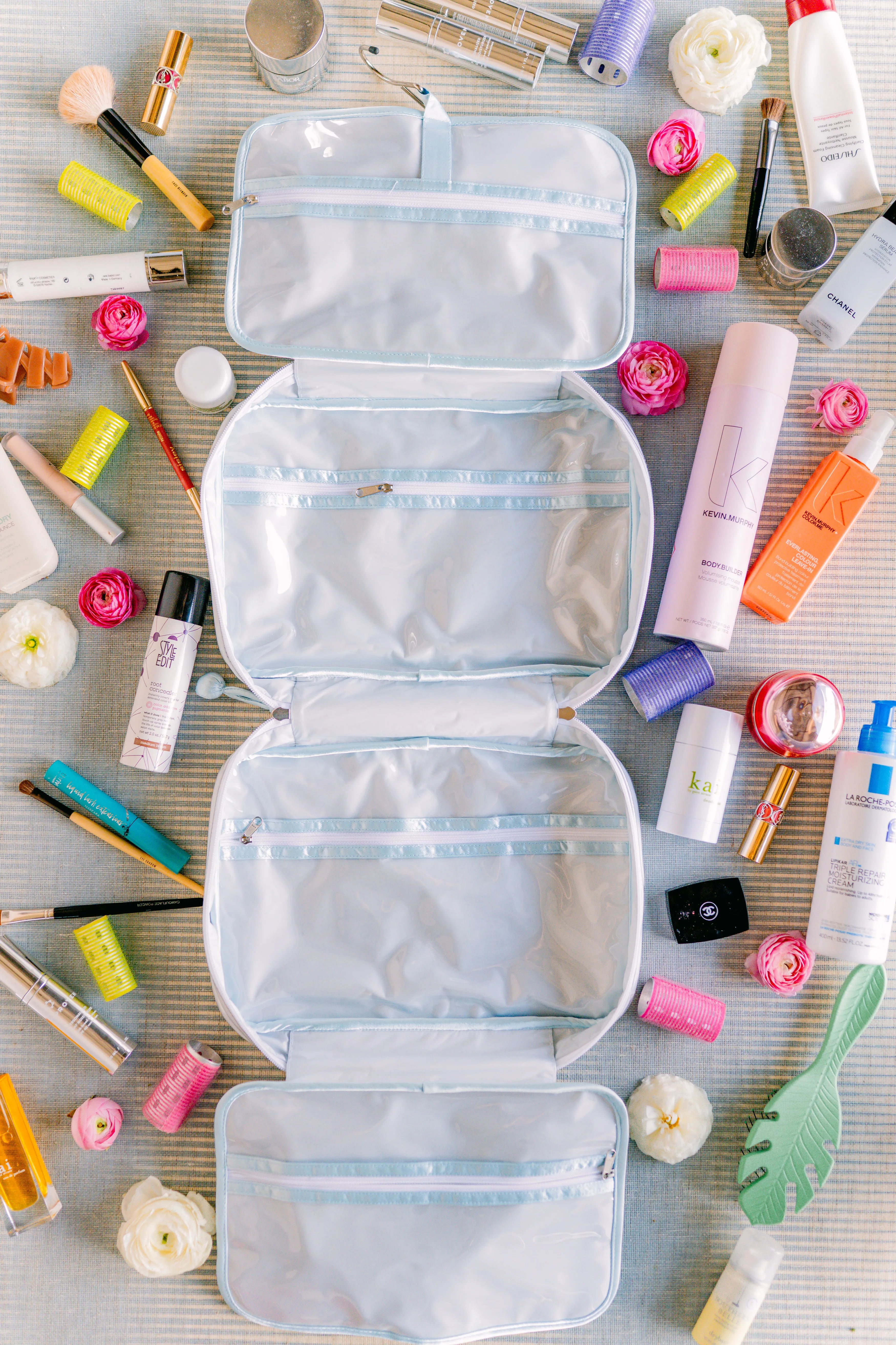 Carnation Hanging Cosmetic Bag sold by Lenora product image thumbnail 4