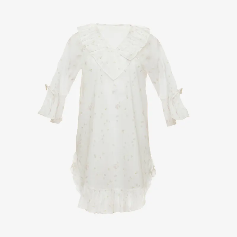 LUCY RUFFLE POET NIGHTSHIRT sold by Lenora