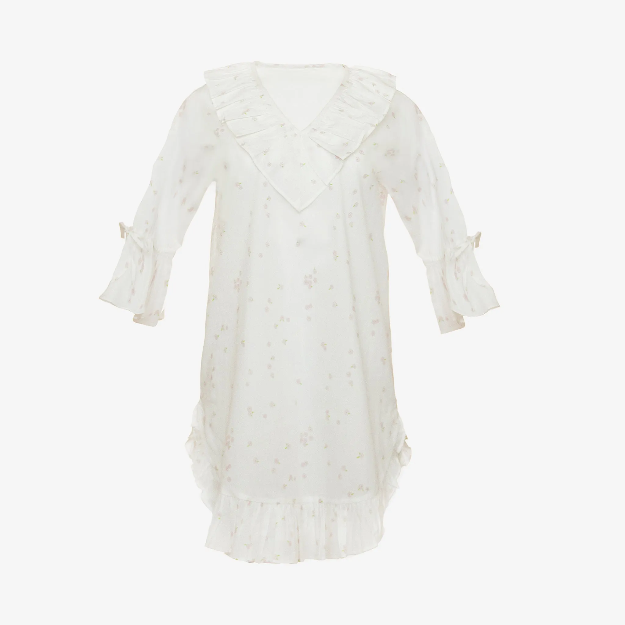LUCY RUFFLE POET NIGHTSHIRT sold by Lenora