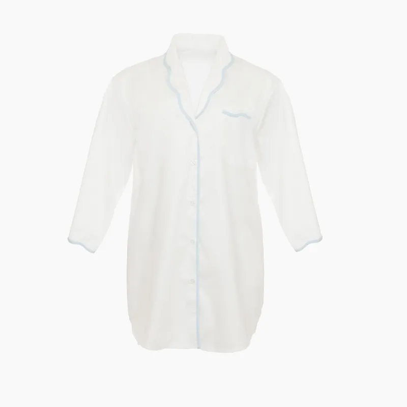 VANDY SCALLOPED NIGHTSHIRT made by Lenora