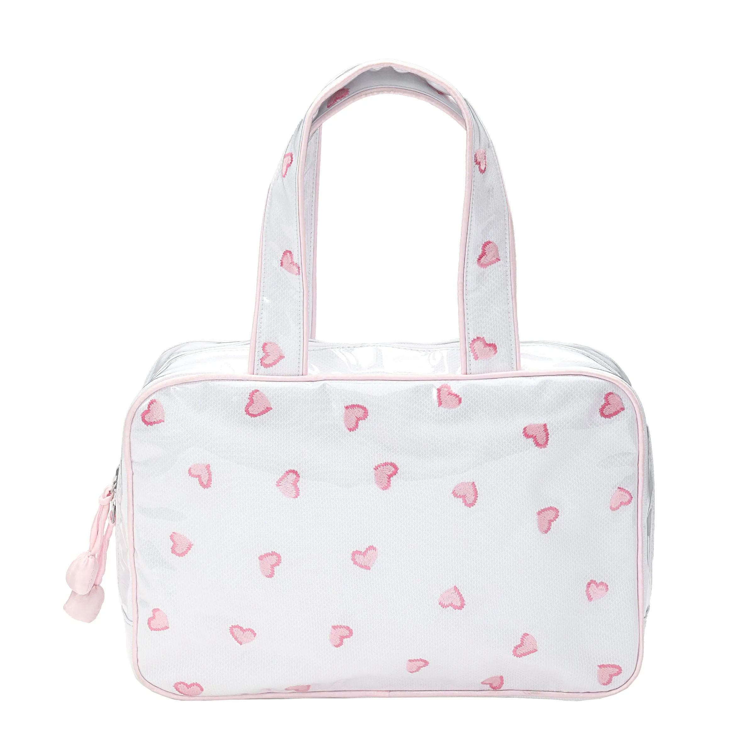 HEARTS DOUBLE HANDLE COSMETIC BAG sold by Lenora product image thumbnail 2