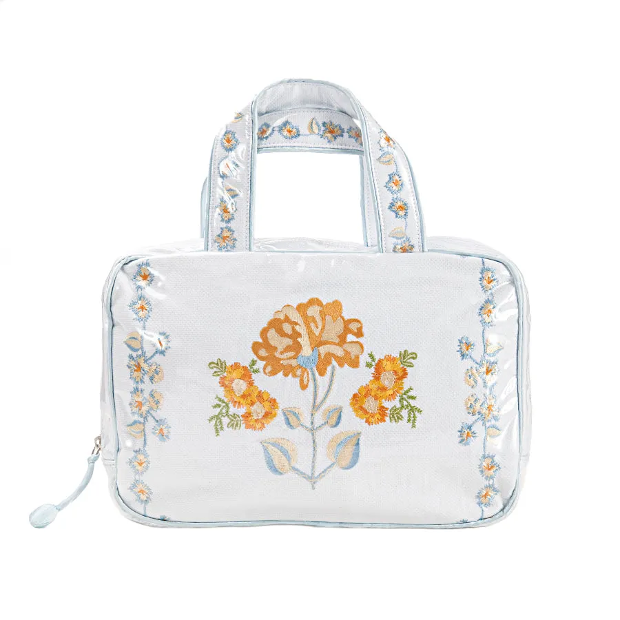 PEONY HANGING COSMETIC BAG sold by Lenora