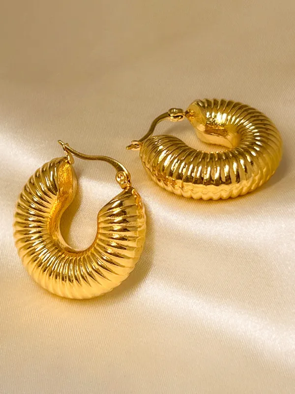 Large Circle Thread Earrings sold by Like My Choice