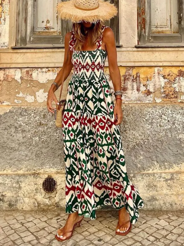 Unique Beach Vacation Printed Halter Hem Dresses sold by Like My Choice