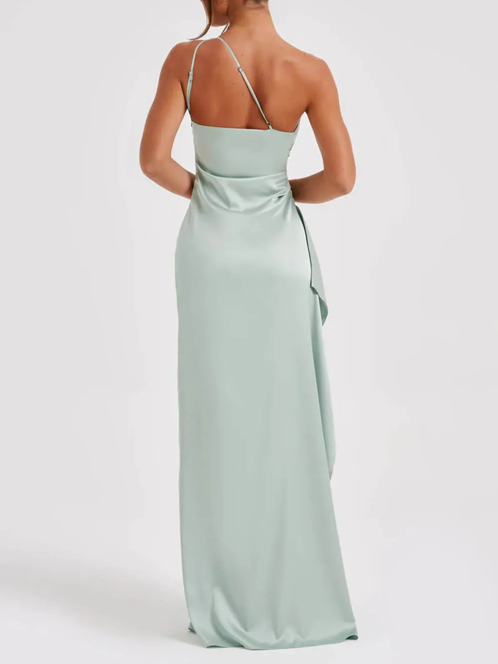 Satin Slit Maxi Dress sold by Like My Choice product image thumbnail 5