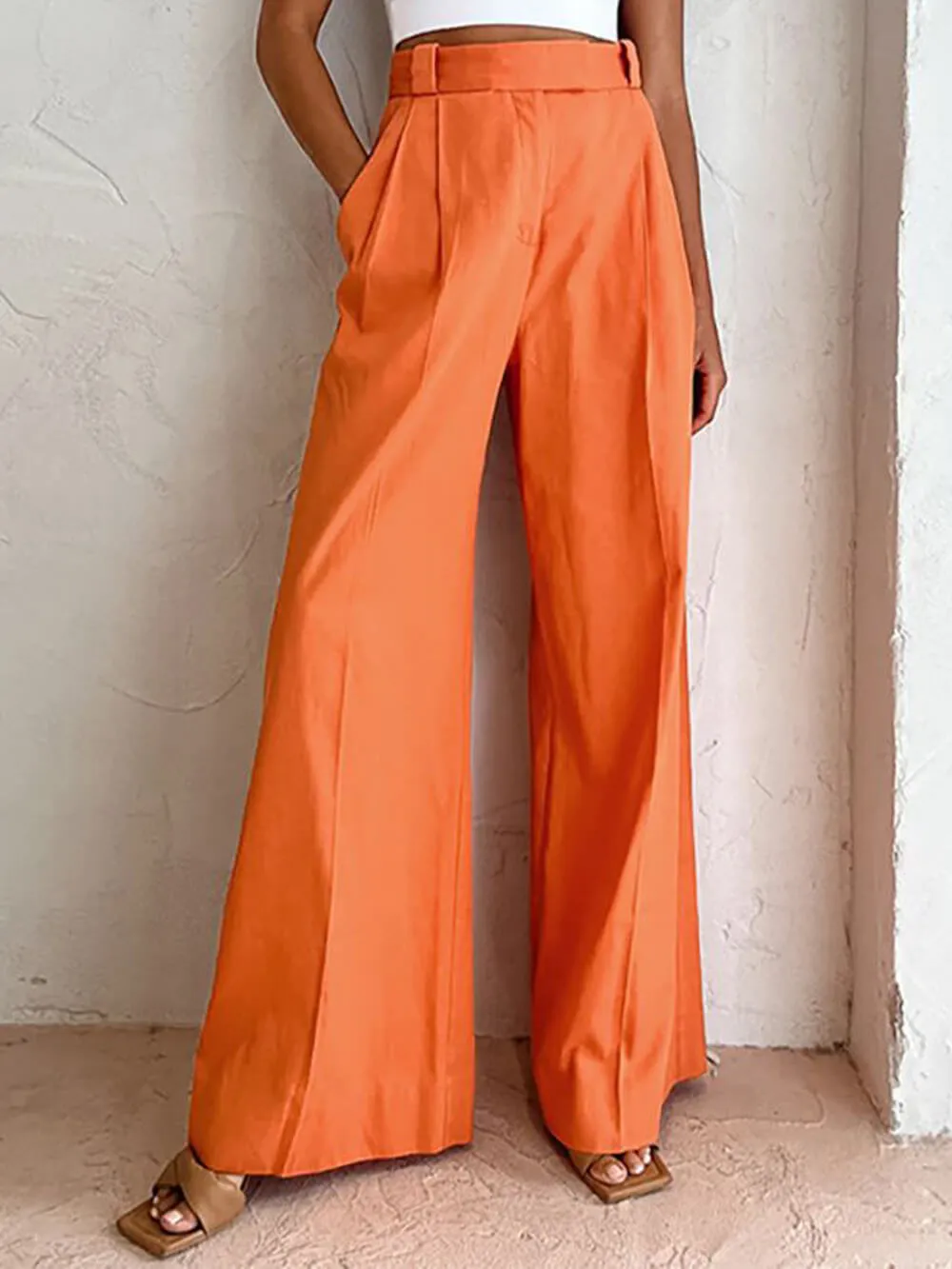 High Waist Wide Leg Loose Trousers sold by Like My Choice product image thumbnail 3