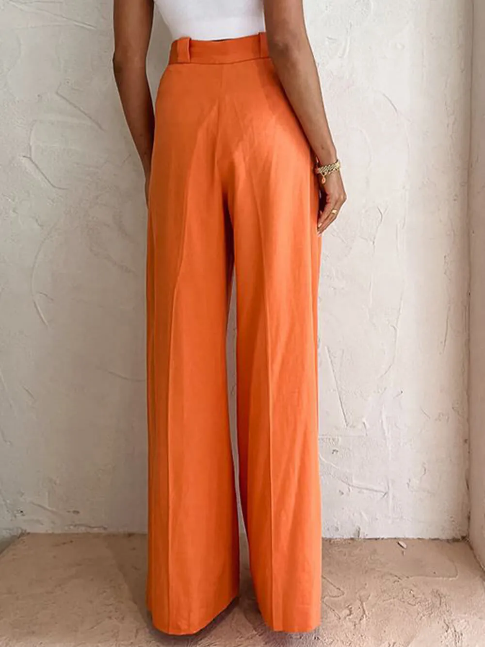 High Waist Wide Leg Loose Trousers sold by Like My Choice product image thumbnail 4