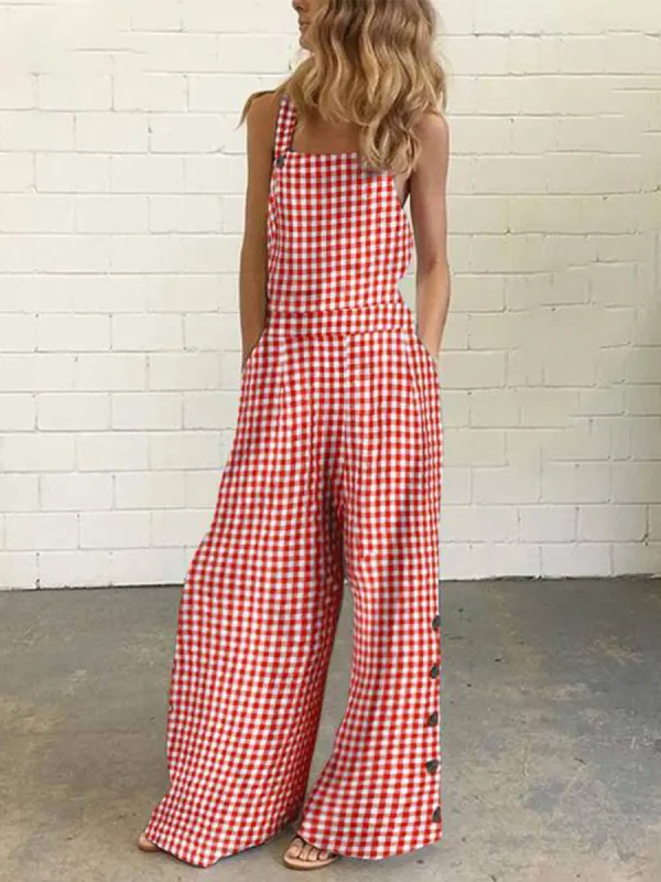 Polka Dot Print Backless Jumpsuit sold by Like My Choice