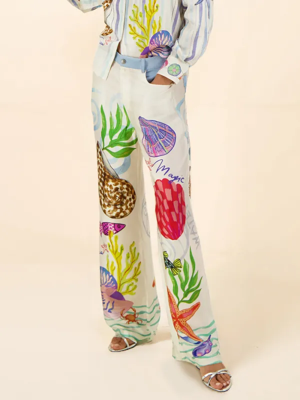 Print Ocean Theme Pants sold by Like My Choice