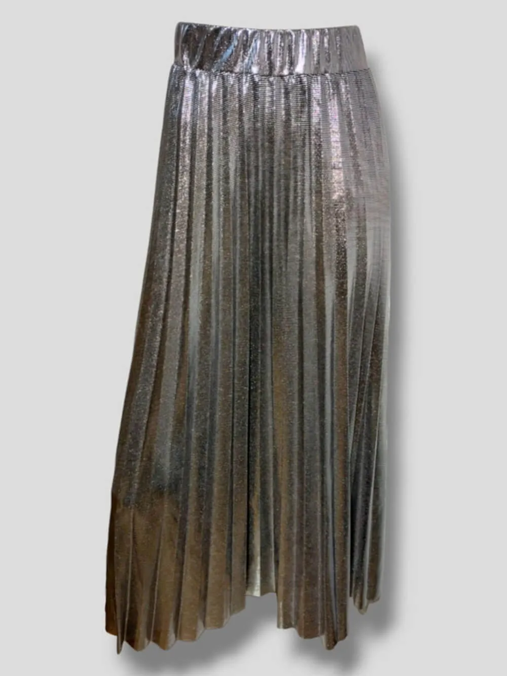 Silver Dynamic Pleated Skirt sold by Like My Choice product image thumbnail 4