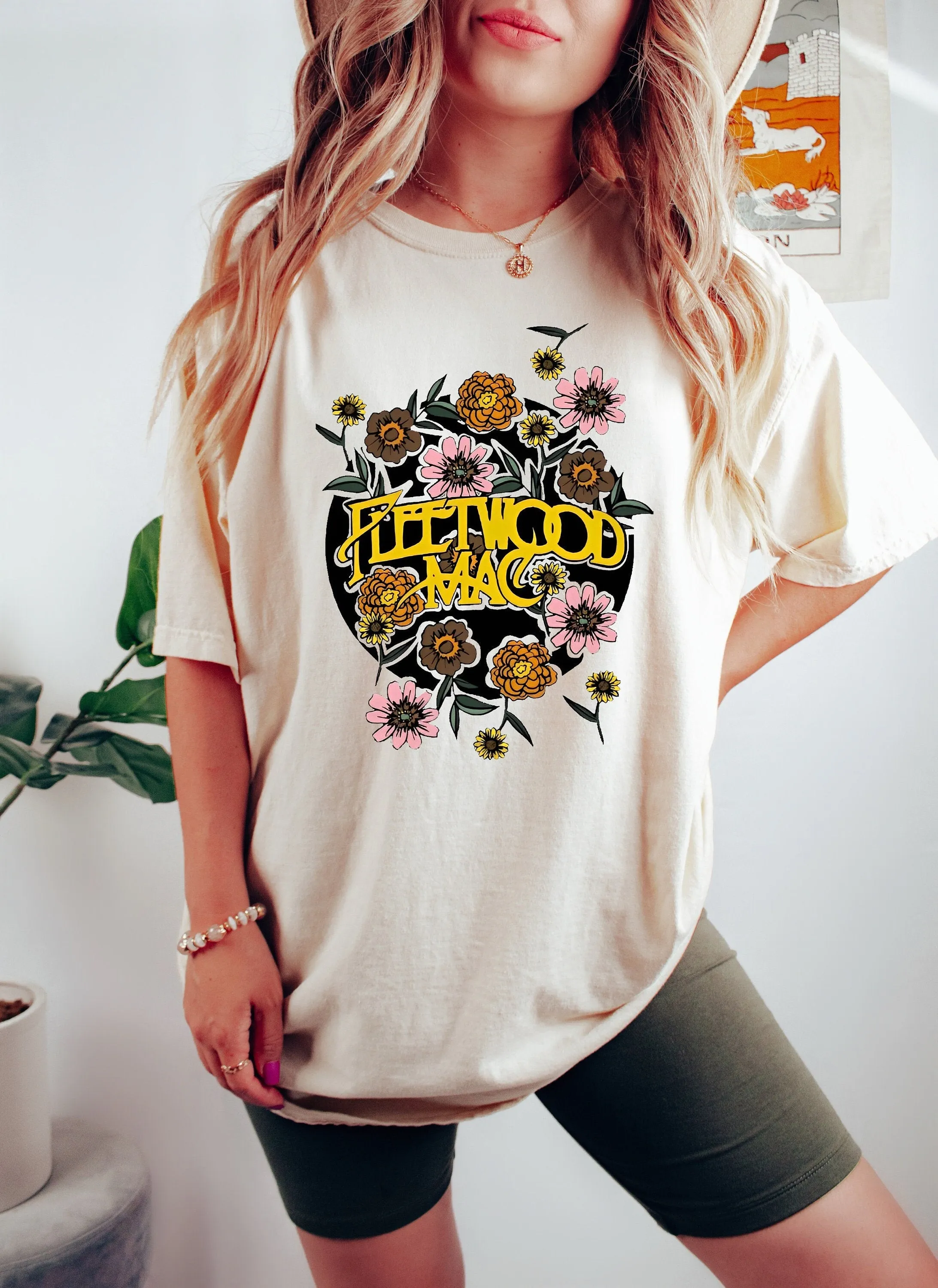 Fleetwood Mac Floral Retro Band Tee sold by Like My Choice