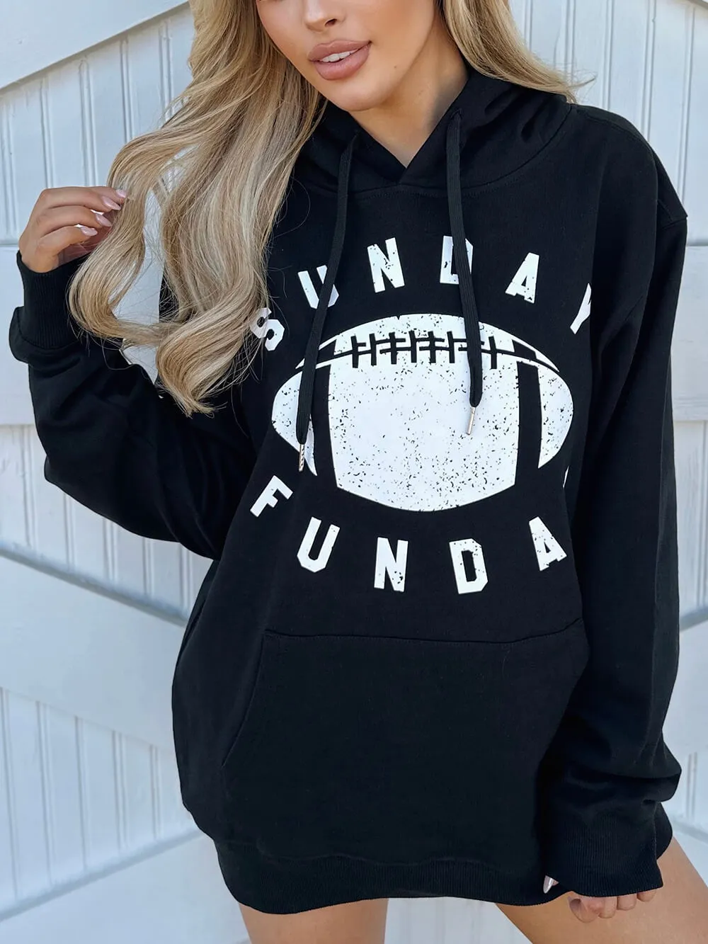 Oversized ¡°Sunday Funday¡± Hoodie sold by Like My Choice product image thumbnail 2