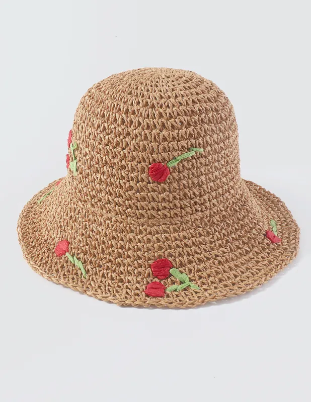 Woven Flower Bucket Hat sold by Like My Choice