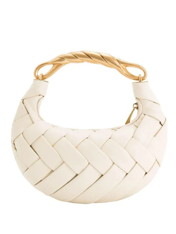 Exquisite Metal Handle Woven Shoulder Bag sold by Like My Choice