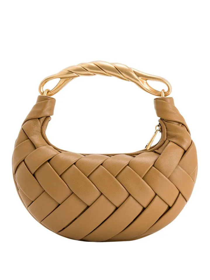 Exquisite Metal Handle Woven Shoulder Bag sold by Like My Choice product image thumbnail 3