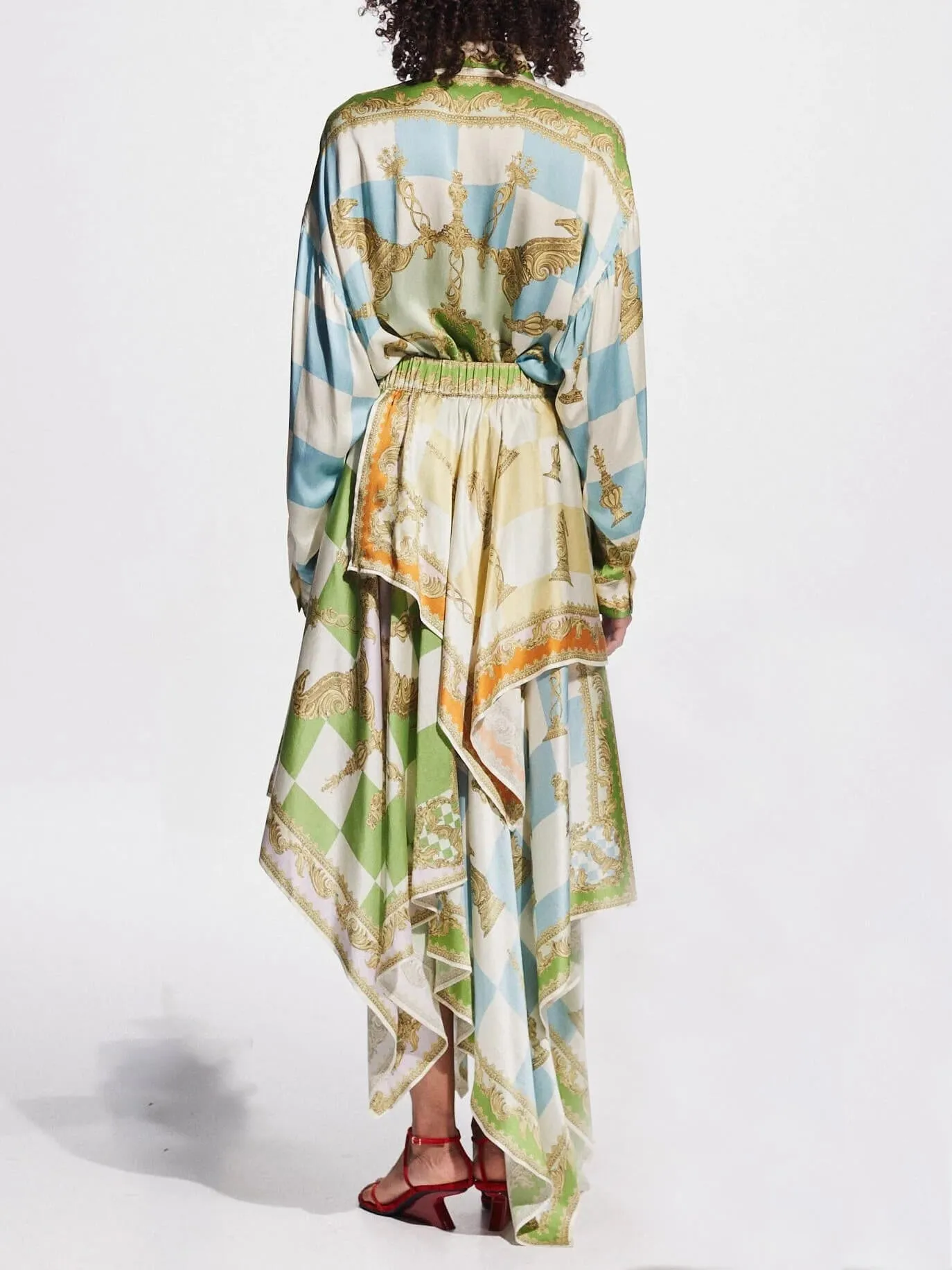 Sophisticated Summer Geometric Print Loose Shirt sold by Like My Choice product image thumbnail 5