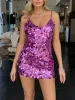 Sequin Strap Party Mini Dress sold by Like My Choice