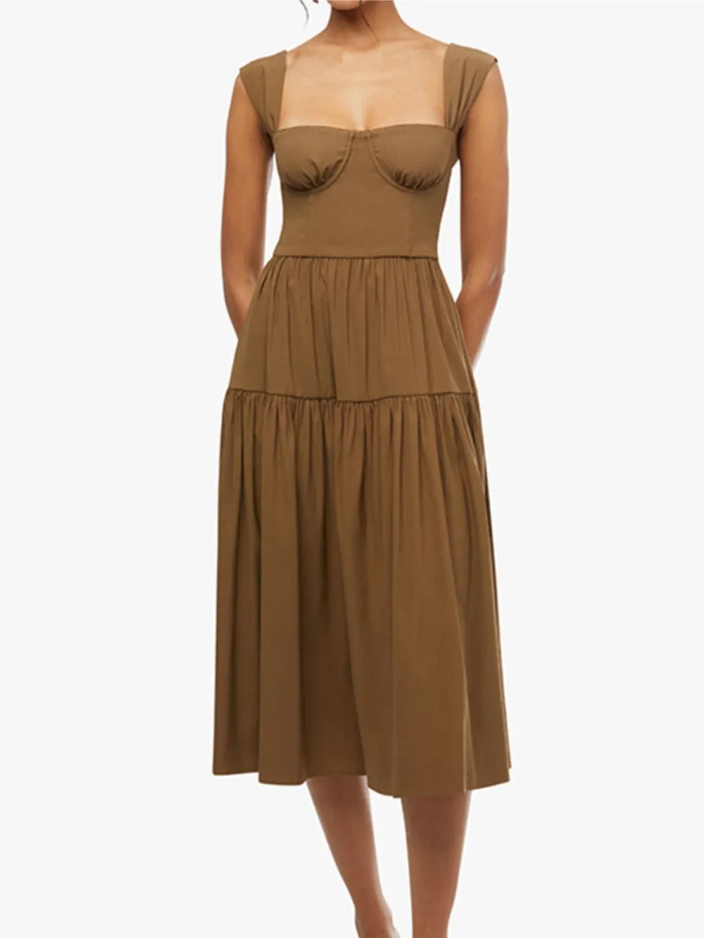 Strap Corset Midi Dress sold by Like My Choice product image thumbnail 3