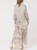 Delicate Floral Print Long-Sleeved Midi Dress sold by Like My Choice