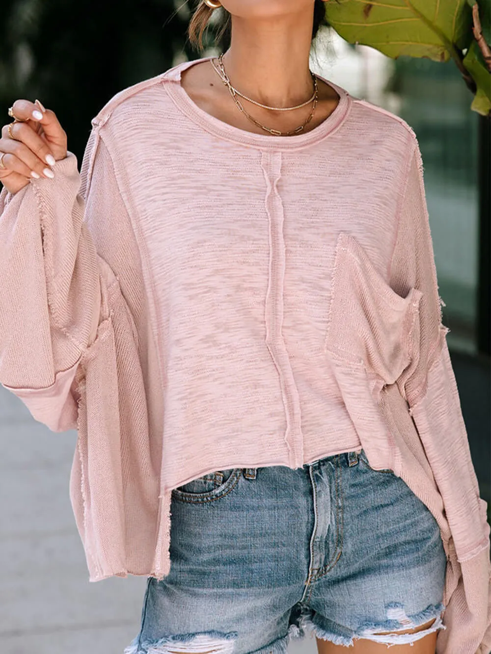 Versatile Sweatshirt With Loose Pockets sold by Like My Choice product image thumbnail 3