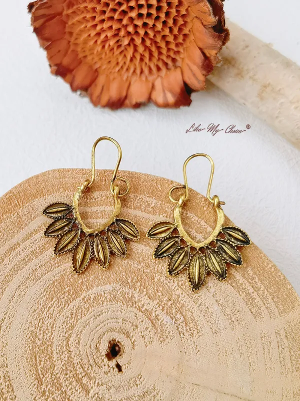 Vintage Leaf Earrings sold by Like My Choice