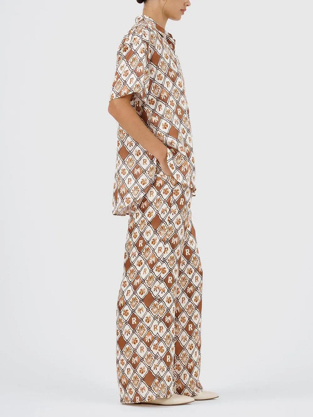 Exquisite Ocean Style Printed Pocket Wide Leg Pants sold by Like My Choice product image thumbnail 5