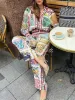 Unique Print Elastic Waist Pocketed Wide Leg Pants sold by Like My Choice