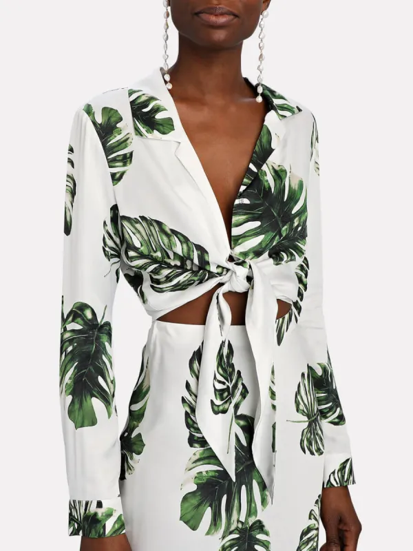 Unique Floral Loose Print Short Long Sleeve Shirt sold by Like My Choice