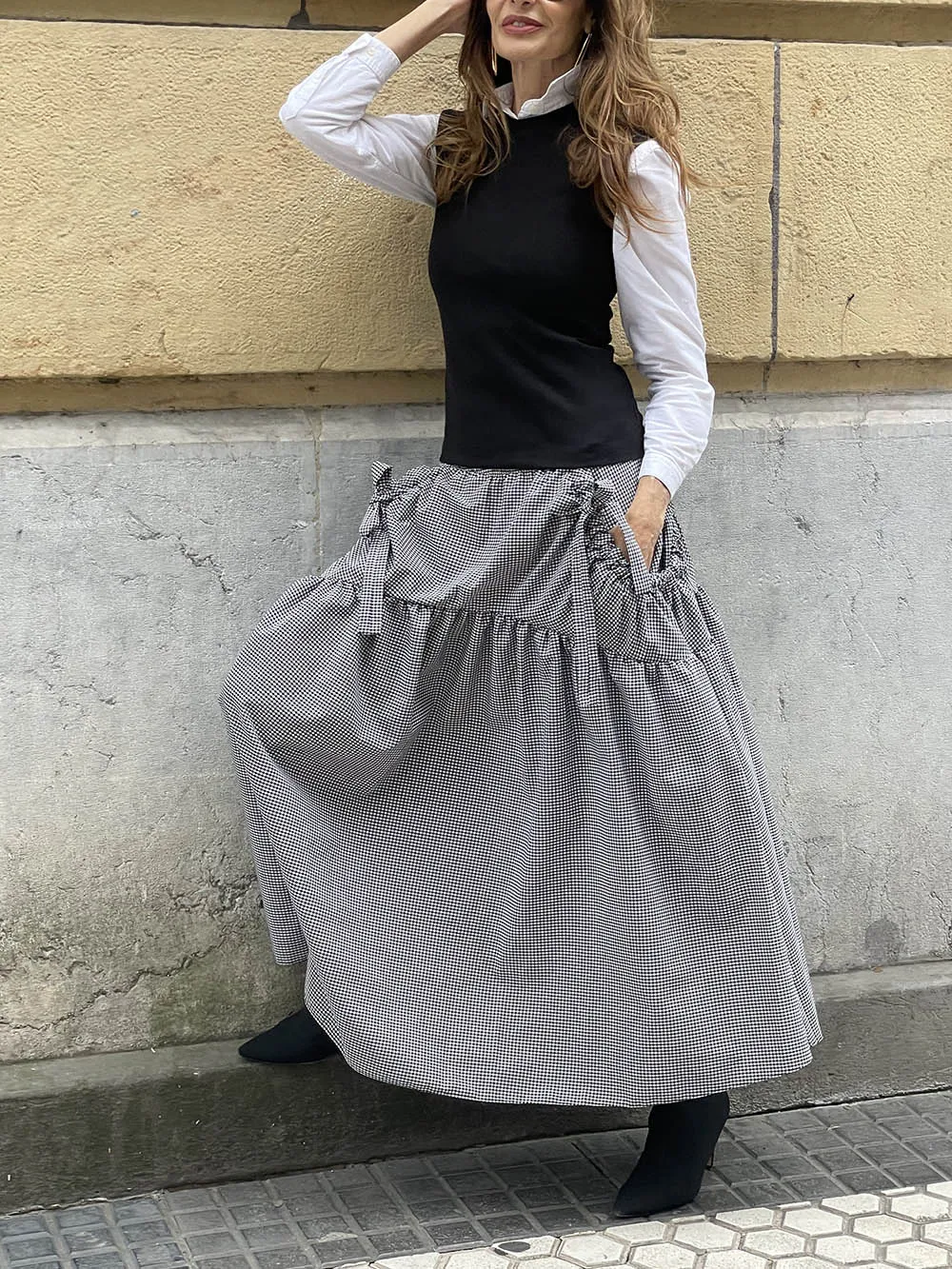 Classic Plaid Print Pocket Skirt sold by Like My Choice product image thumbnail 5