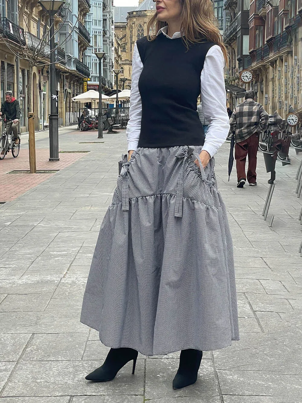 Classic Plaid Print Pocket Skirt sold by Like My Choice product image thumbnail 4