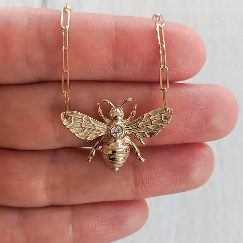 Bee Zircon Pendant Necklace sold by Like My Choice product image thumbnail 3
