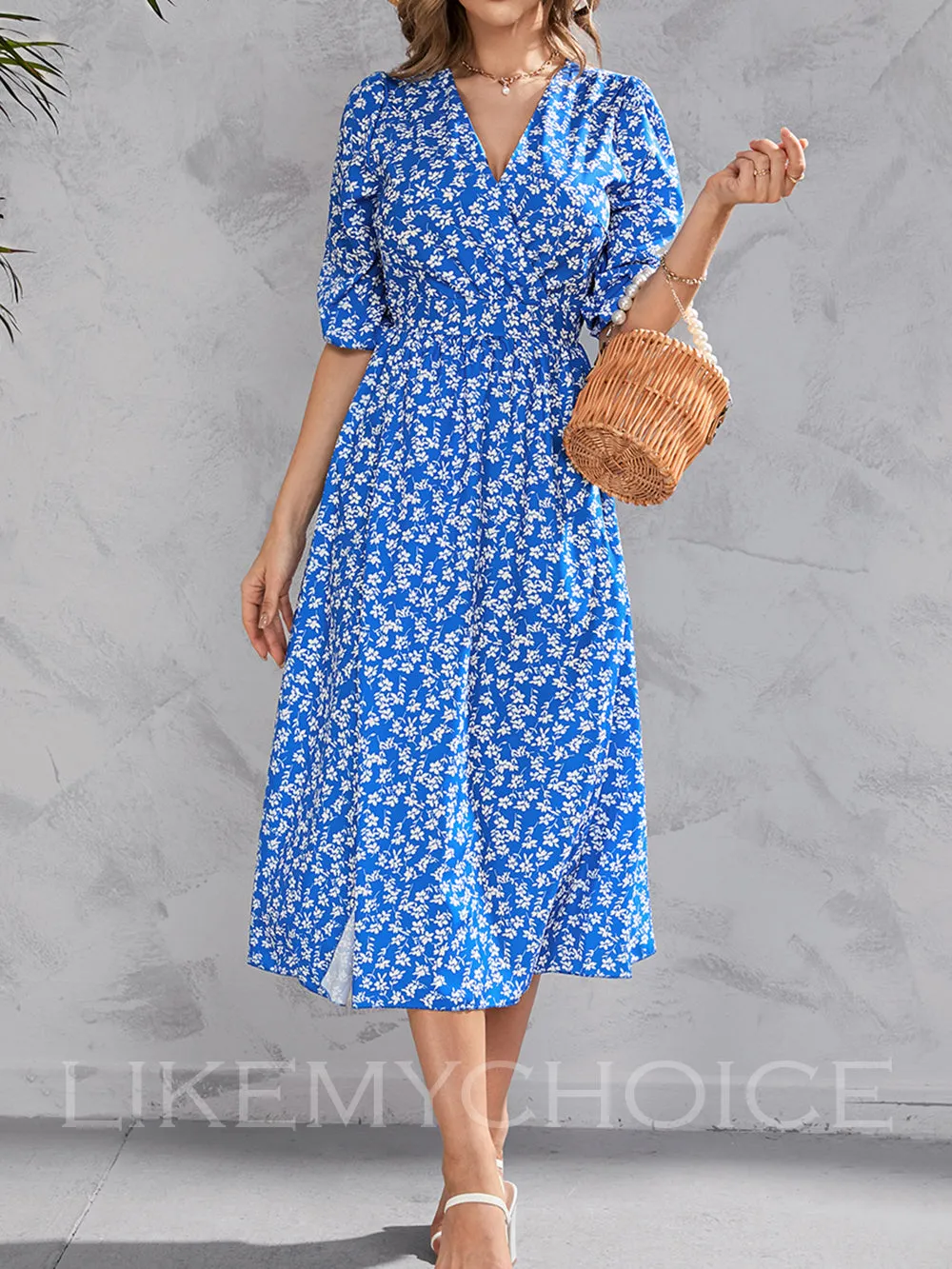 Fashion Flowy Summer Boho Print Dress sold by Like My Choice product image thumbnail 3