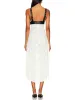 Floral Lace Leather Midi Dress sold by Like My Choice