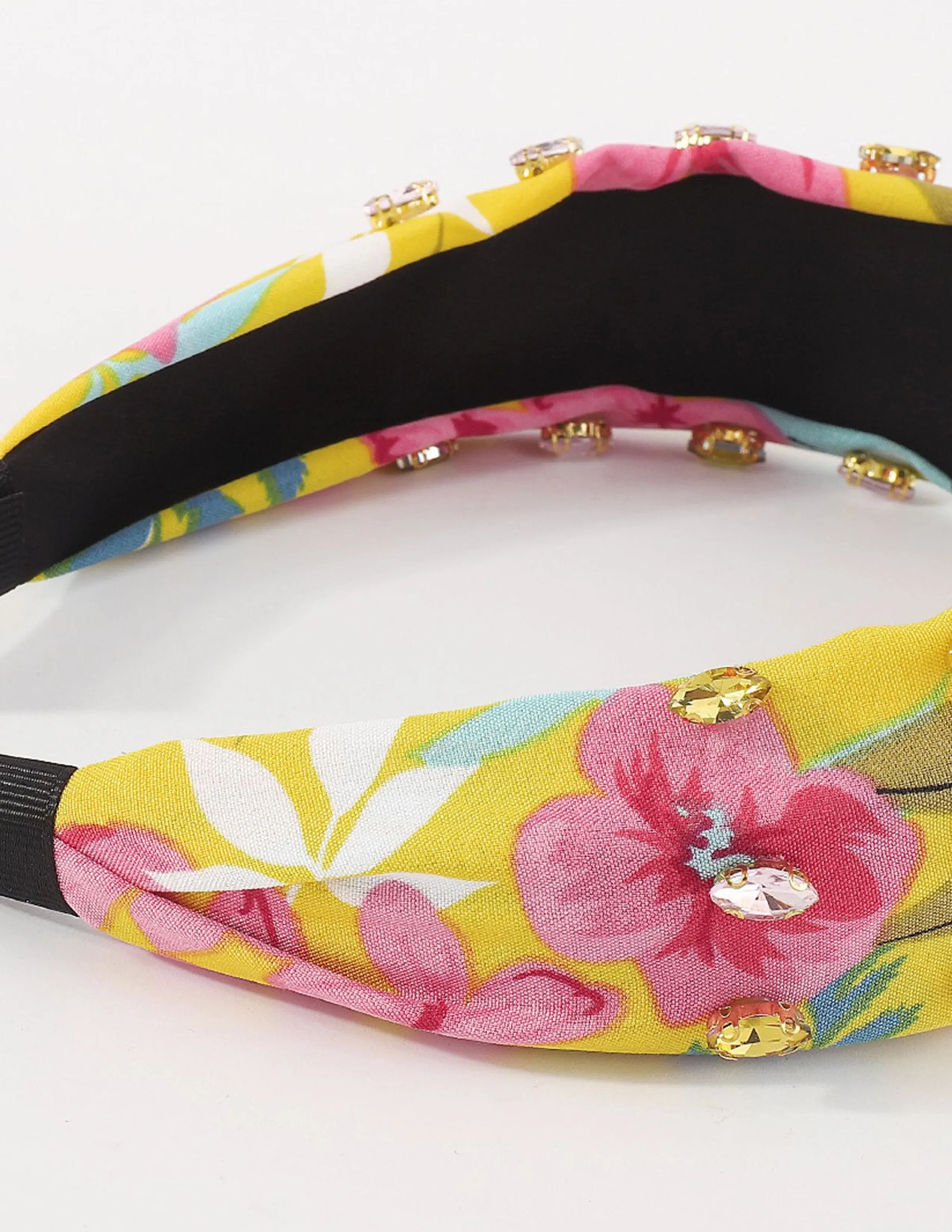 Knotted Floral Rhinestone Headband sold by Like My Choice product image thumbnail 3