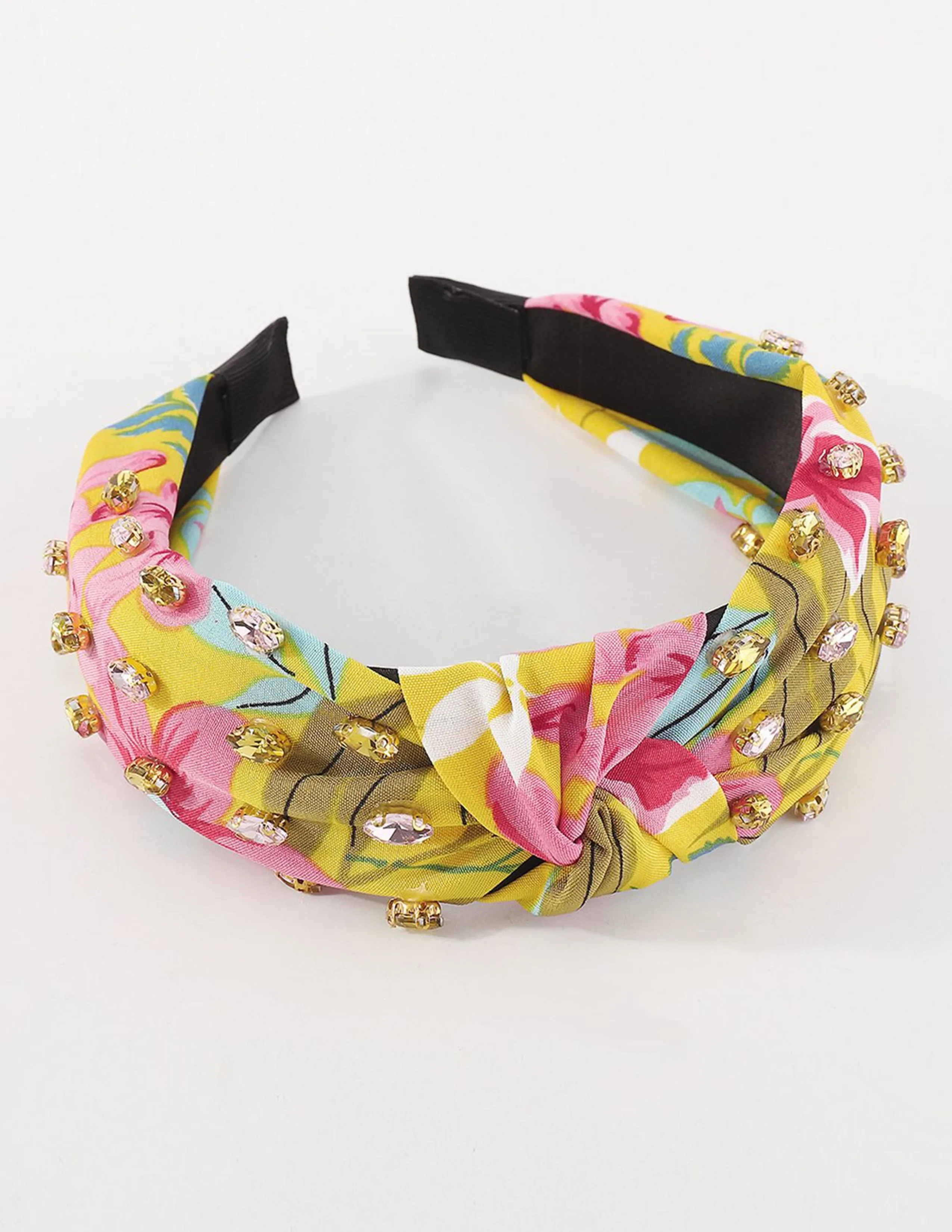 Knotted Floral Rhinestone Headband sold by Like My Choice product image thumbnail 2