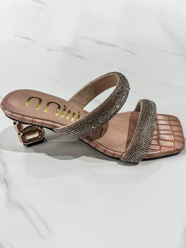 Fashionable Rhinestone High Heel Sandals sold by Like My Choice