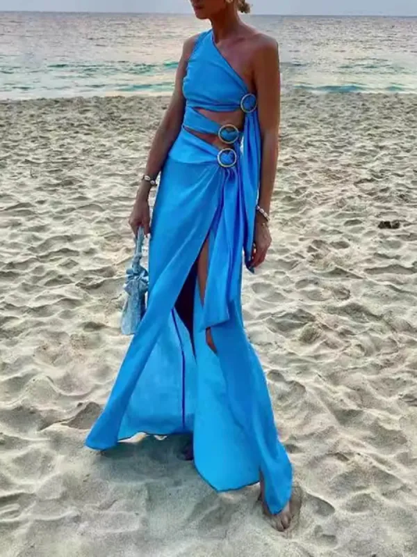 Summer Sexy Bandage Irregular Sleeveless Dress sold by Like My Choice