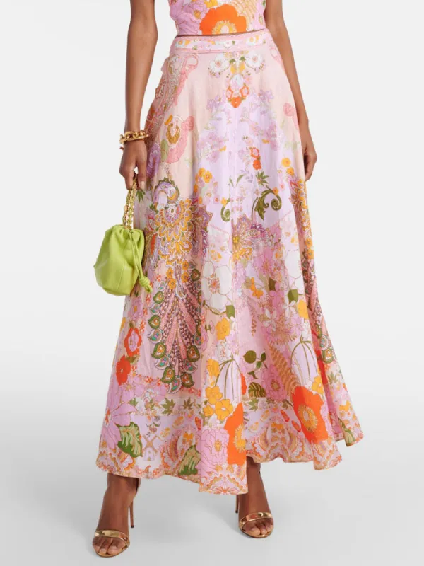 Delicate Paisley Animal Print Skirt sold by Like My Choice