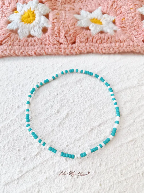 Adjustable Drawstring Beaded Bracelet Ocean Drive sold by Like My Choice