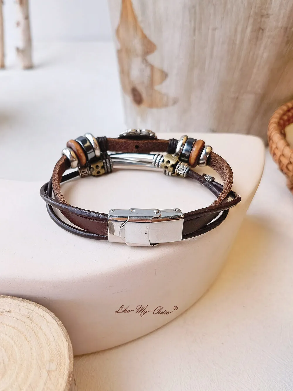 Bohemian Ethnic Turquoise Bracelet Leather Chain and Totem Element sold by Like My Choice product image thumbnail 2