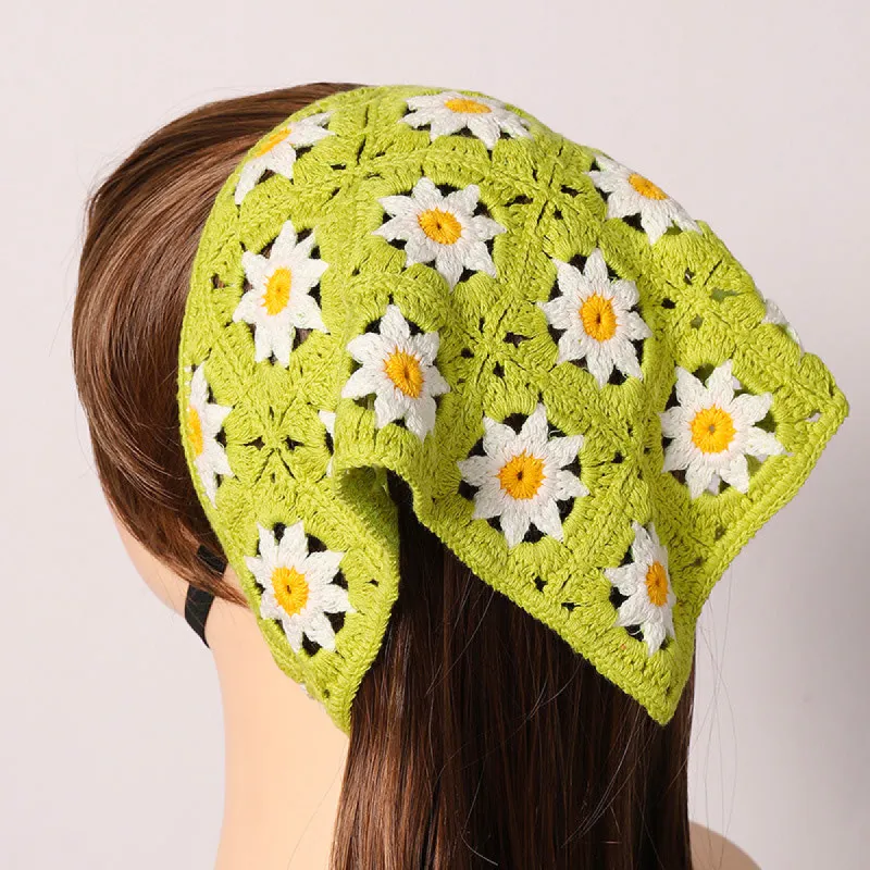 Hand Crochet Daisy Bandana sold by Like My Choice