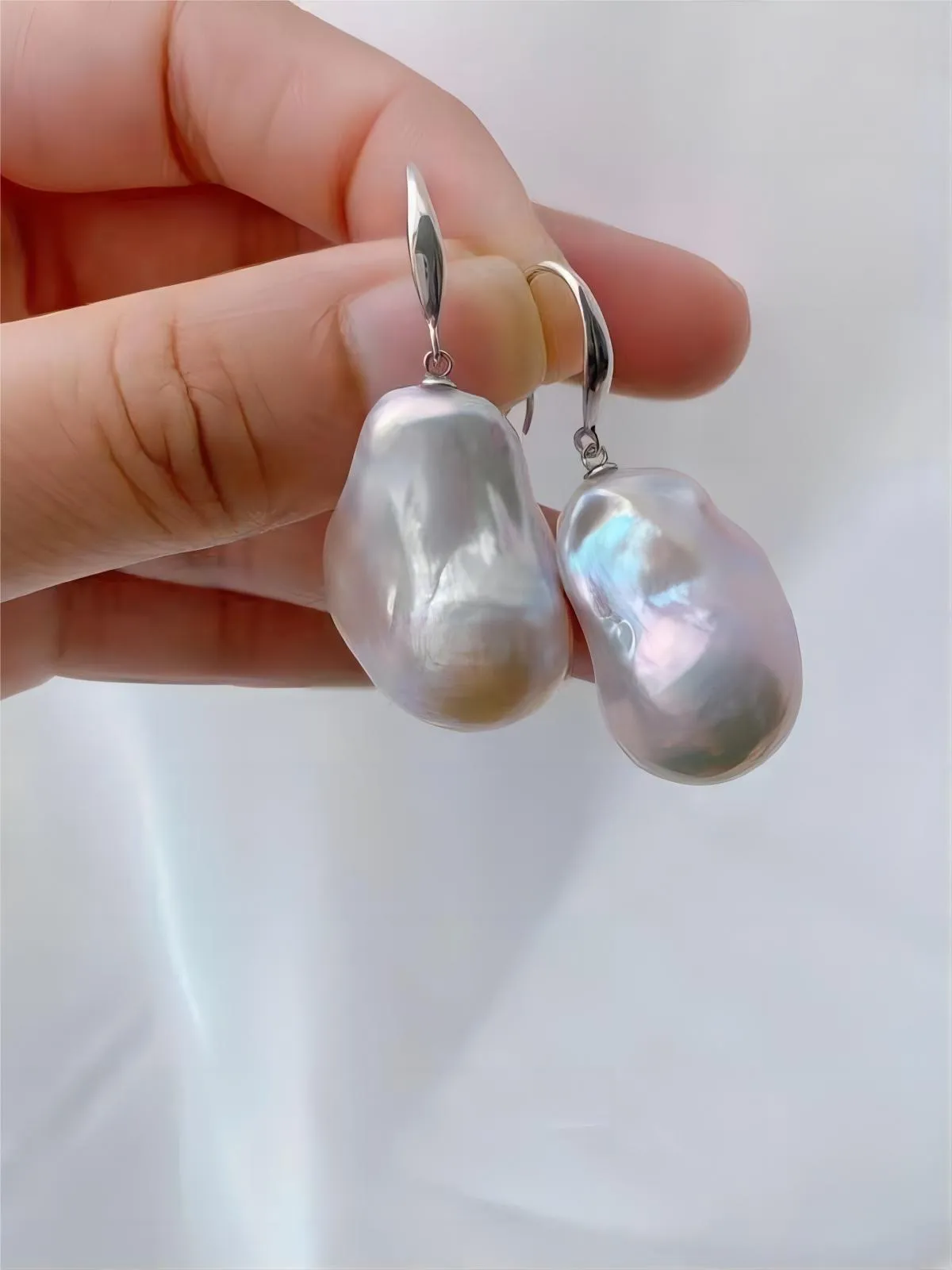 Baroque pearl earrings sold by Like My Choice