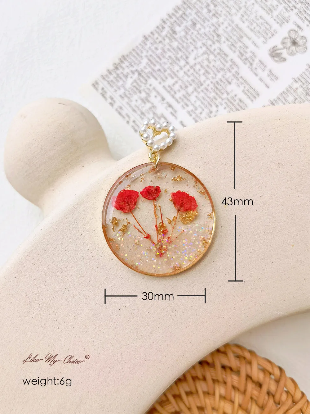 Cosmos Flowers Colorful Sequin Earrings sold by Like My Choice product image thumbnail 4